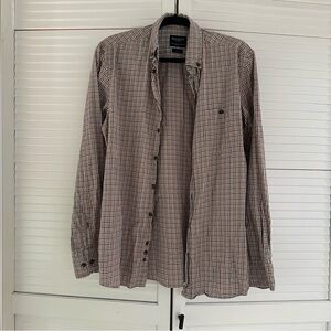 Hackett London Men's Checkered slim fit Button-Up Shirt